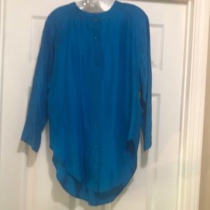 Vintage 100% silk Sunny Leigh shirt/dress